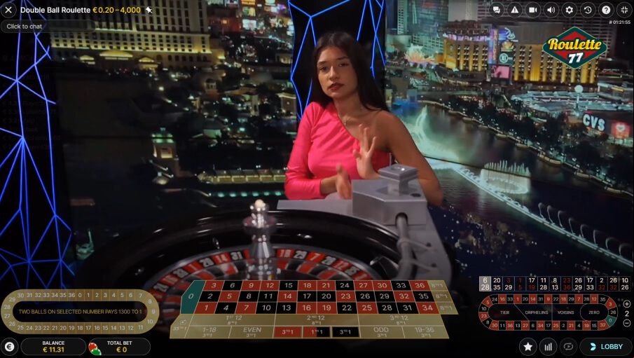 Screen Double Ball Roulette 1