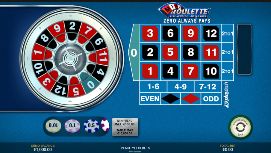 Screen Mini Roulette 1