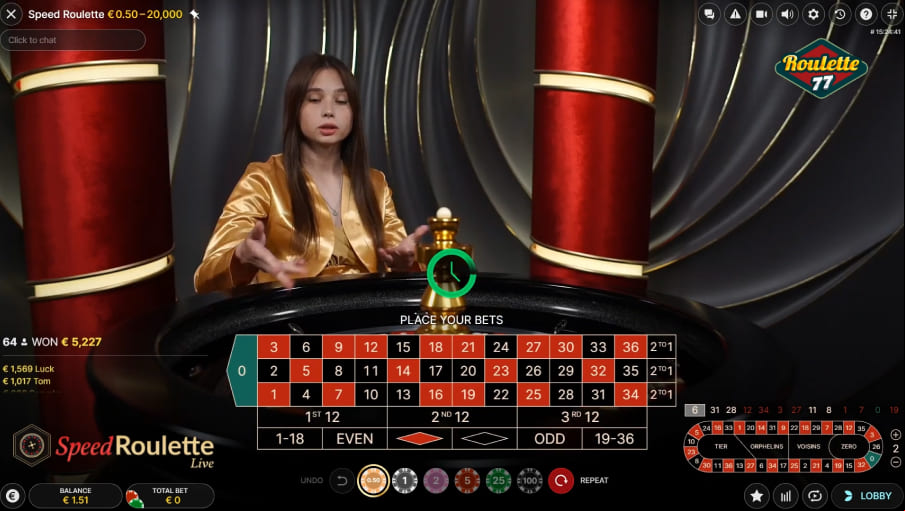 Screen Speed Roulette 2