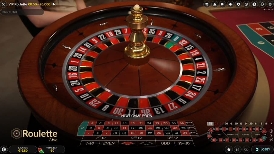 Screen VIP Roulette (Live Games) 2