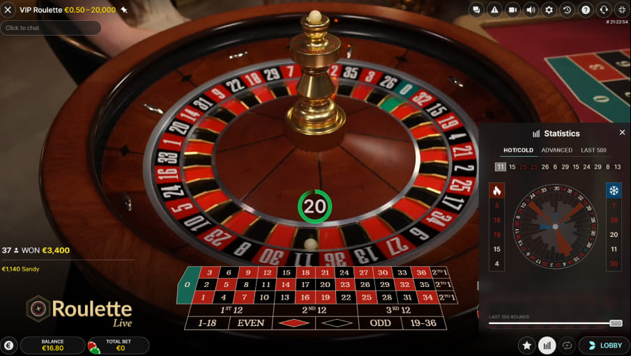 Screen VIP Roulette (Live Games) 3