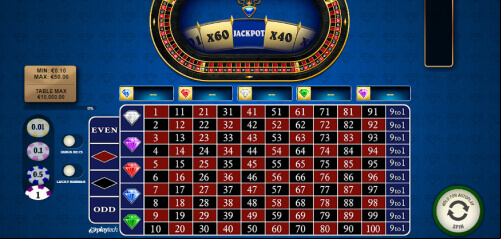 1000 Diamond Bet Roulette Playtech