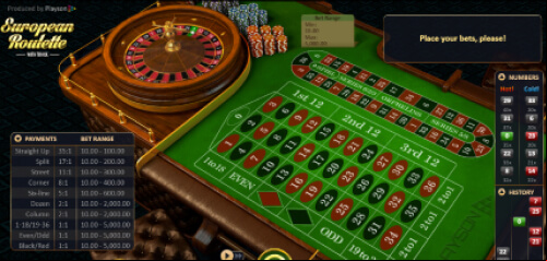Playson european-roulette-track-playson-european