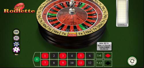 Super Roulette Playtech