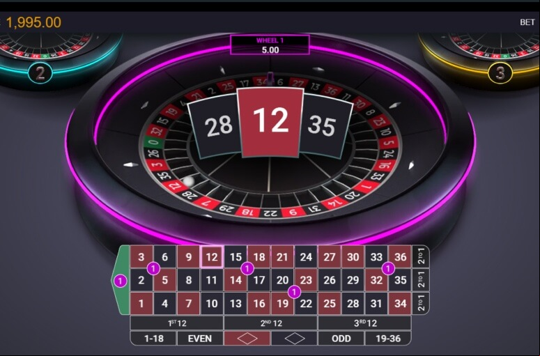 Three Wheel Roulette screen 4