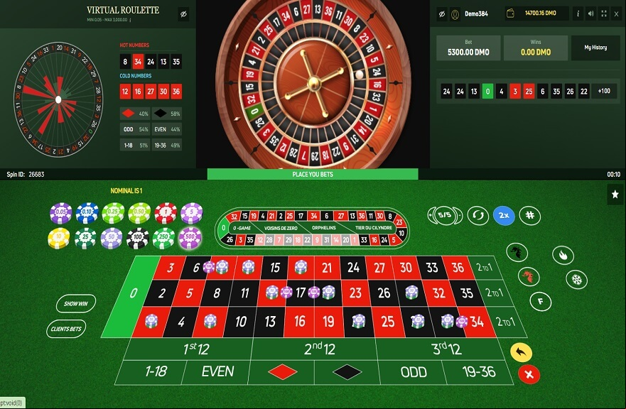 Virtual Roulette screen 2
