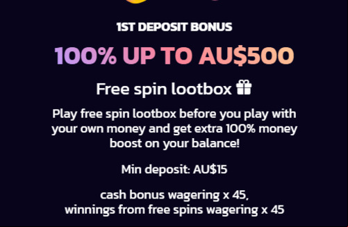 21bit casino first deposit bonus