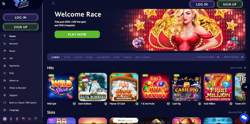 7Bit Casino screen 1