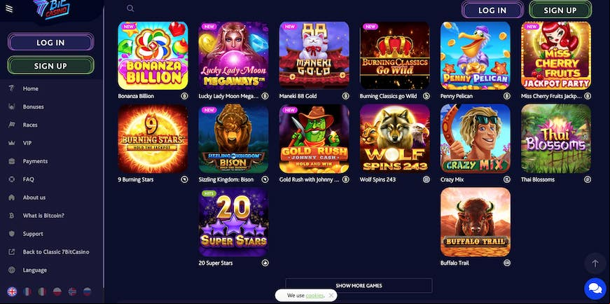 7Bit Casino screen 2
