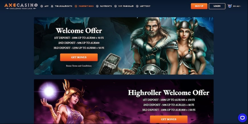 Axe Casino screen 4