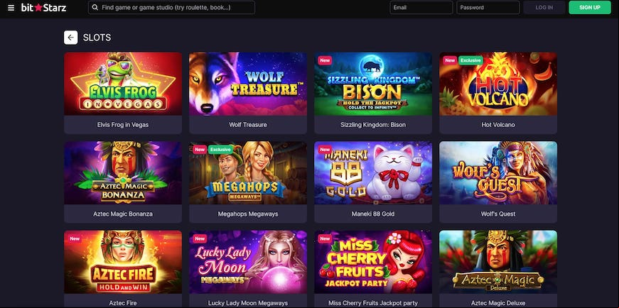 BitStarz screen 2