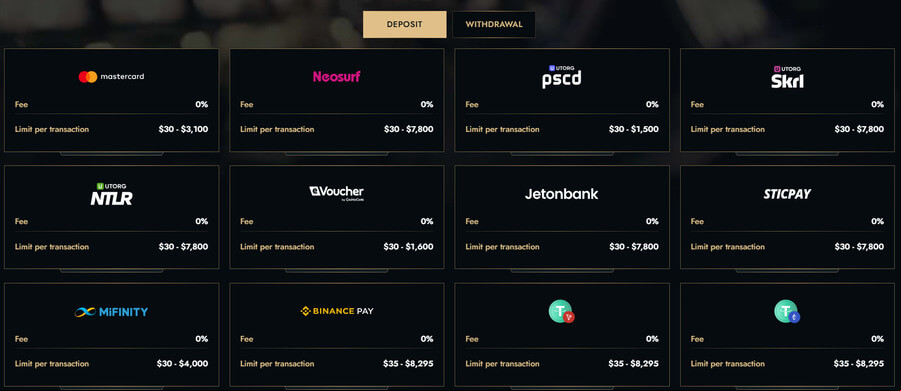 dolly casino deposit methods