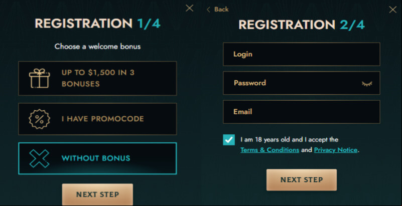 dolly casino registration process