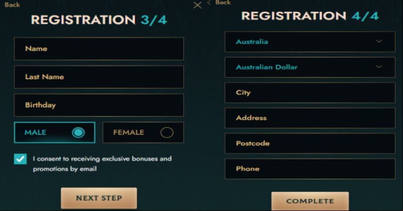 dolly casino registration process