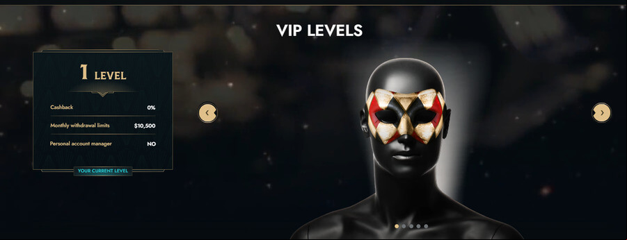 dolly casino vip levels