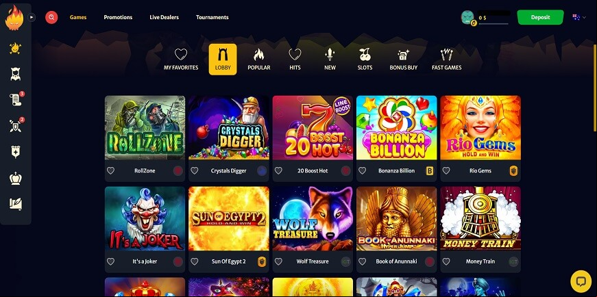 HellSpin Casino screen 2