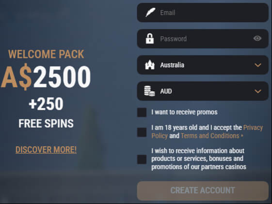kingbilly casino sign up process