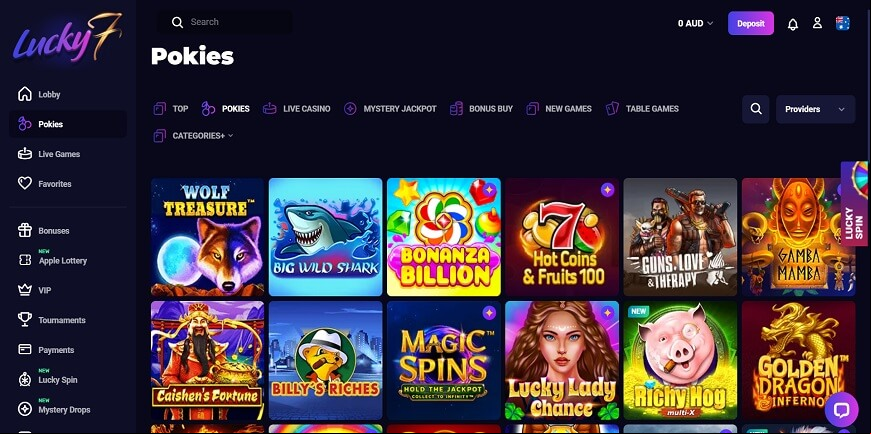 Lucky7even screen 4