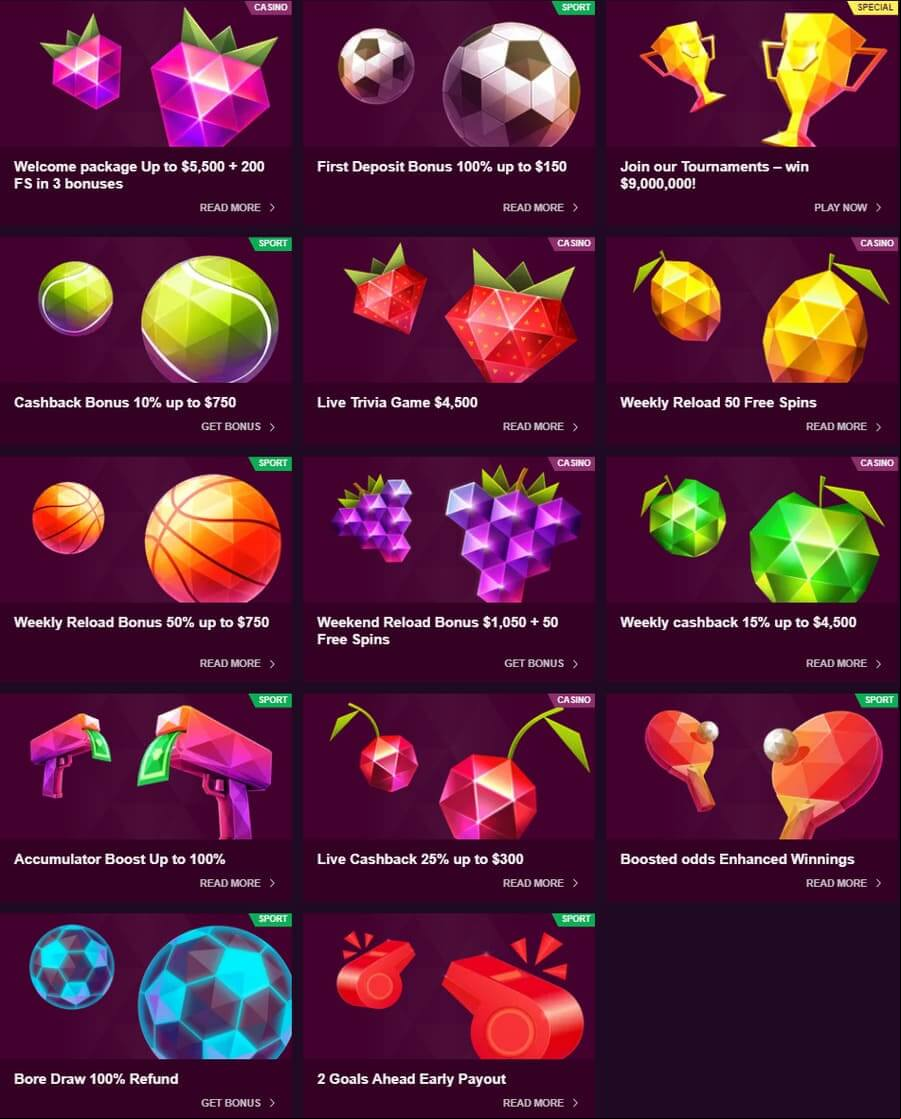 malina casino promos