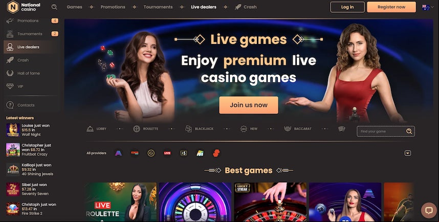 National Casino screen 2