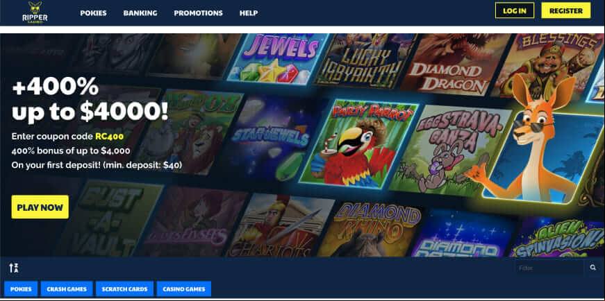 Ripper Casino screen 1