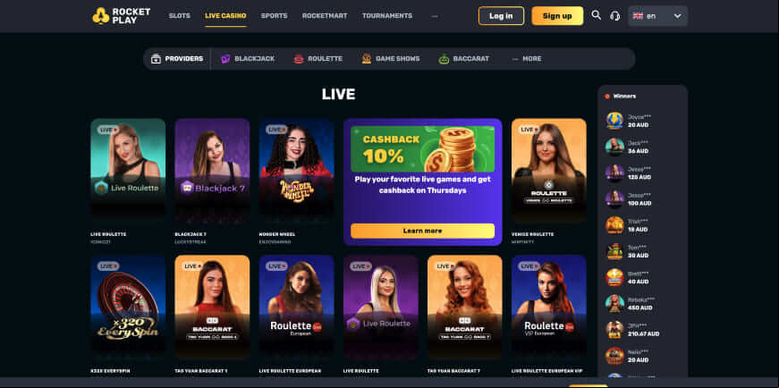 Rocketplay Casino screen 3