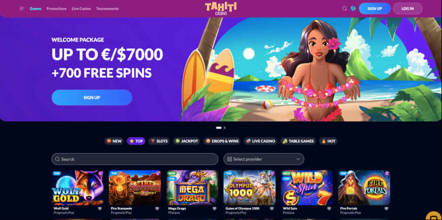 Tahiti screen 1