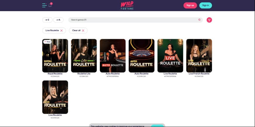 Wild Fortune screen 3