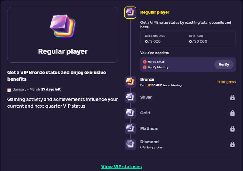 winspirit casino vip program