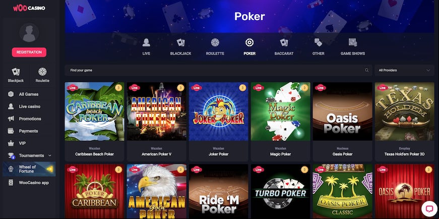 Woo Casino screen 3
