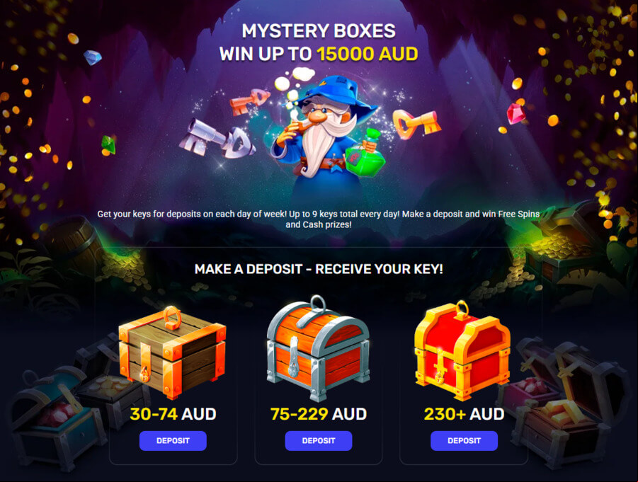 woo casino mystery boxes