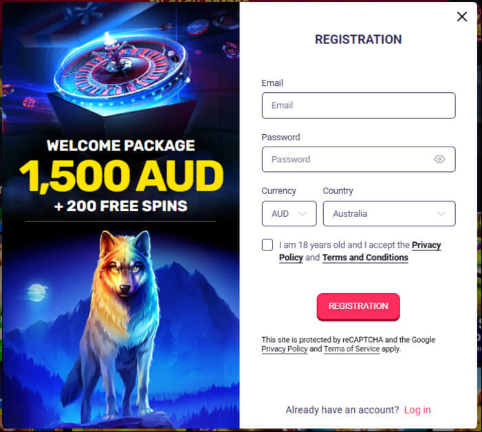 woo casino sign up process
