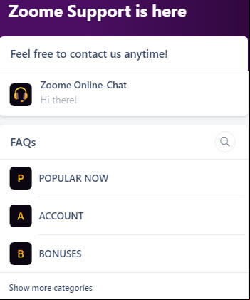 zoome casino most popular faqs